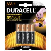 Батарейка AAA Duracell, 1.5В, упаковка 4шт