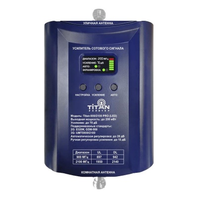 Репитер Titan-900/2100 PRO (LED) Репитер Titan-900/2100 PRO (LED)
